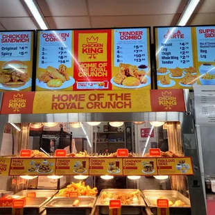 They sell &quot;Chicken King/Royal Crunch&quot; fried chicken here.