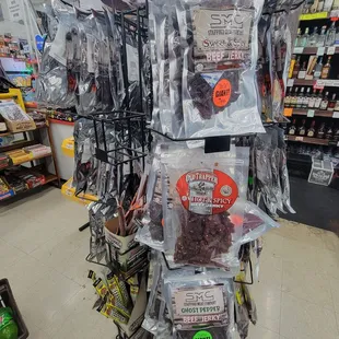 Check out the Beef Jerky Spinner Rack
