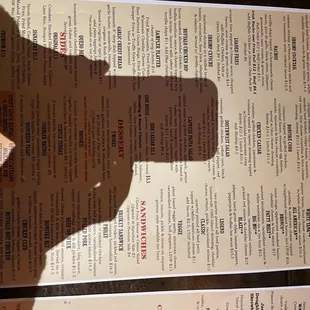 Menu. Sorry &apos;bout the shadow!