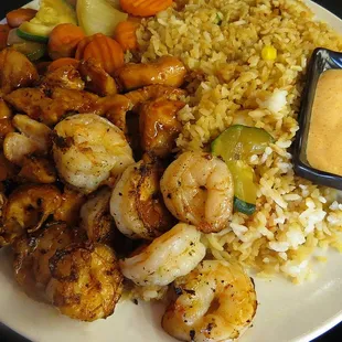 Great chicken and shrimp!
