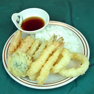 a plate of food on a table