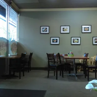 Your view in the little pick up waiting area.