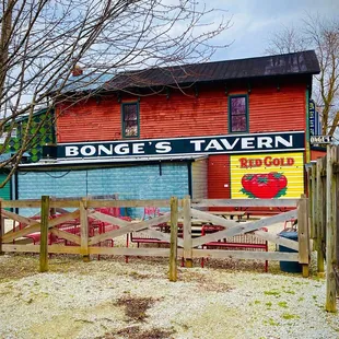 a sign for bonge&apos;s tavern