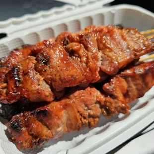 Six BBQ sticks for $12