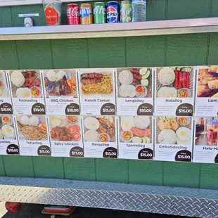 Menu board as of July 2024