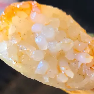 absolutely no meat in dumplings except noodled a peppet. i had to dip in duk sauce to consume it. waste of money!