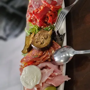 Small Antipasto Dish, Wonderful, enough for two with leftovers.