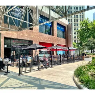 Outside BONGIORNO&apos;S !Great Hiding Italian Gem In The River Plaza between TrampTower and Wrigley Building.Dine In Patio Take Out.Cool!