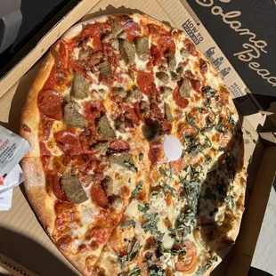 a pizza in a box