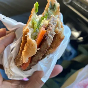 Persian burger to go!