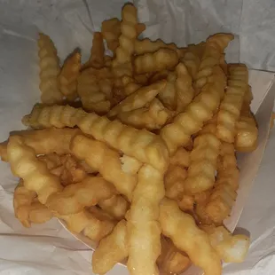 Crispy crinkle fries