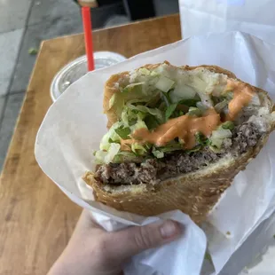 Persian Burger Sandwich