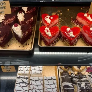 Heart-shaped cakes!