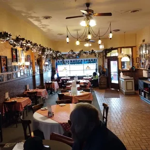 the dining area