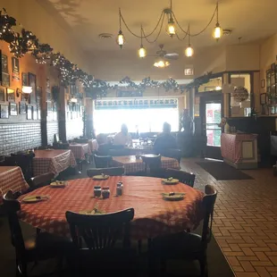 the dining area