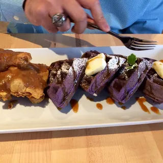 Fried Chicken & Ube Waffles