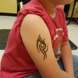 Henna on my 11 year old son.