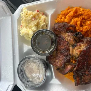 BBQ chicken plate