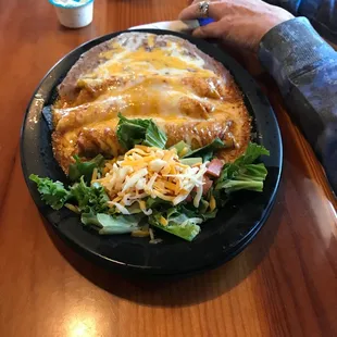 Today's lunch special. Enchiladas