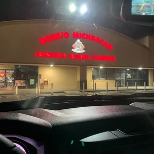 the front of a restaurant