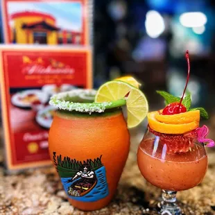 Paloma and mexican candy shot