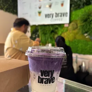 Very brave ube drink