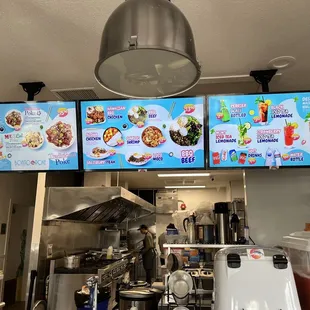 Bright, colorful menu board !!!