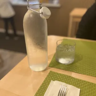 Complimentary water