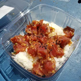 Traditional hawiian poke