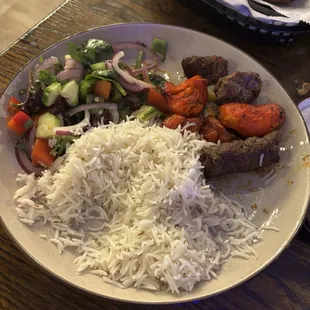 Lamb, beef, chicken kabab