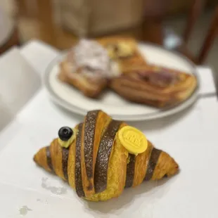 Lemon blueberry croissant