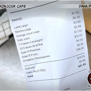 A bit on the $$ side; food was good but the service was just flat.