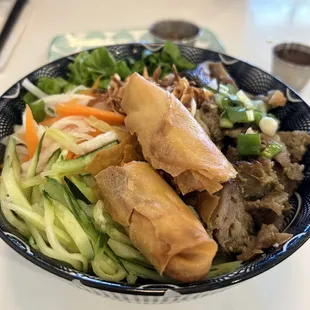 First visit to the latest viet spot in west Seattle...The vermicelli bowl with grill pork and egg roll