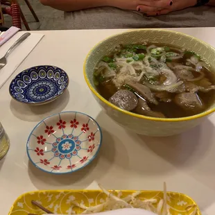 Delicious combination pho at Bonjour Vietnam in West Seattle.