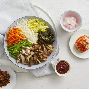 Mushroom and Bulgogi Bibimbap