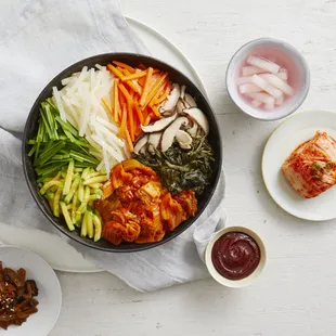 Tuna and Kimchi Stone Bowl Bibimbap