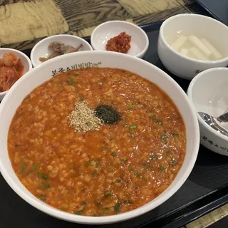 Octopus and Kimchi Porridge