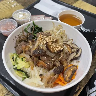 Mushroom and Bulgogi Bibimbap