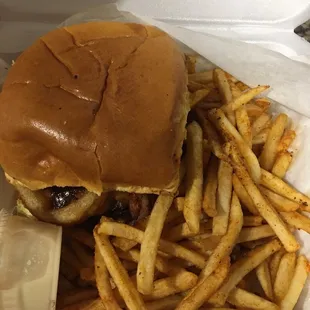 Bonk&apos;s Burger with Bonk&apos;s Fries