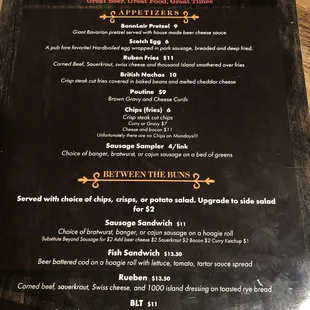 Menu as of 11/12/2022