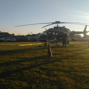 JPSO helicopter for the crime stopper event