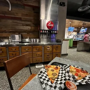pizzas on the table