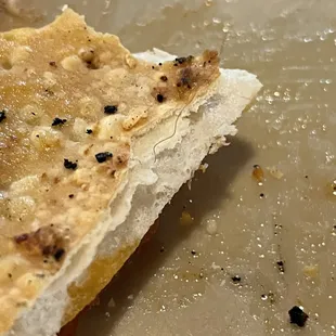 Hair in pizza