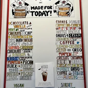 there are different flavors of ice cream