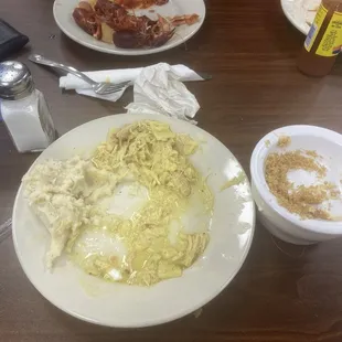 I moved the food around and It didn't help at all trying to add other things to it to make it edible.