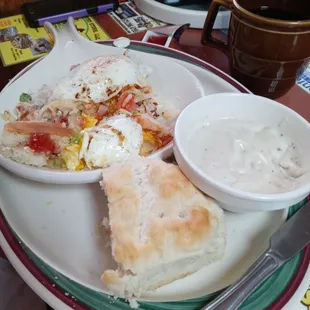 Part of a Ozark Special. I forgot to take pictures until we had already started eating.