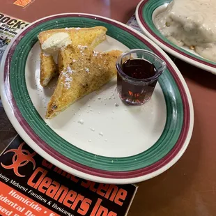 French toast - 2 pieces (haha)