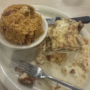 Deep South Gold with 4 oz. Jambalaya and Side Salad