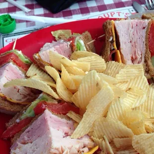 Chicken Salad Club Sandwich