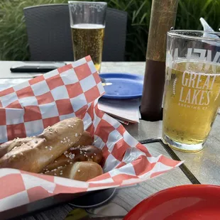 Pretzel appetizer